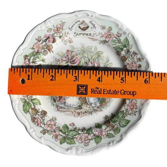 1983 Royal Doulton Brambley Hedge Four Seasons SUMMER Plate 6" - Picture 6 of 6